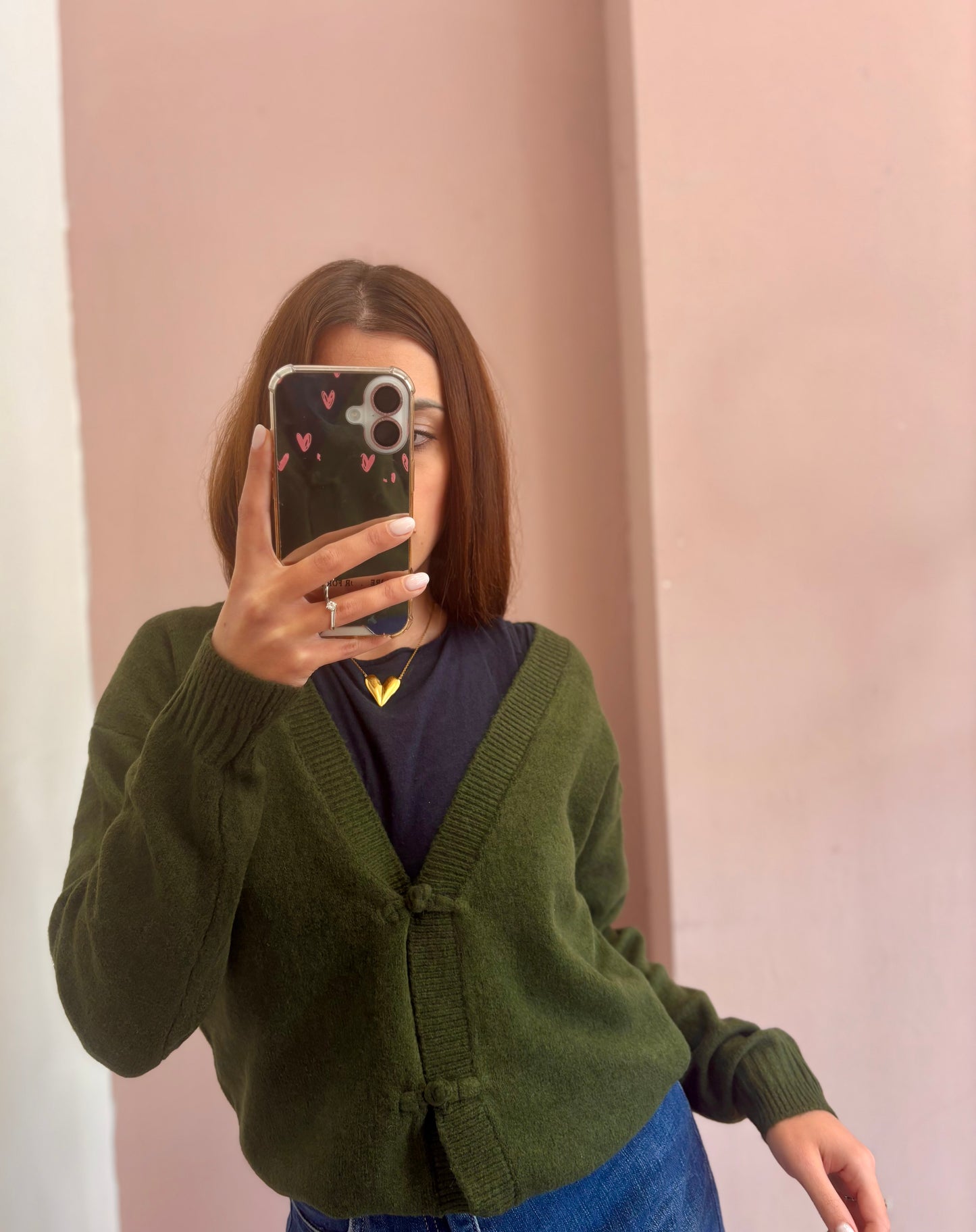 CARDIGAN ICHI VERDE BOSCO