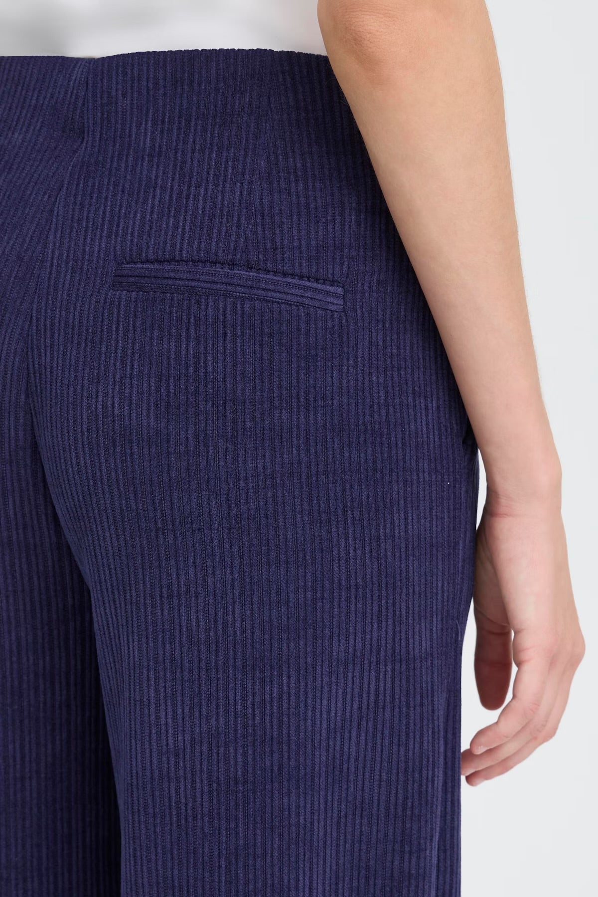 PANTALONE VELLUTO BLU