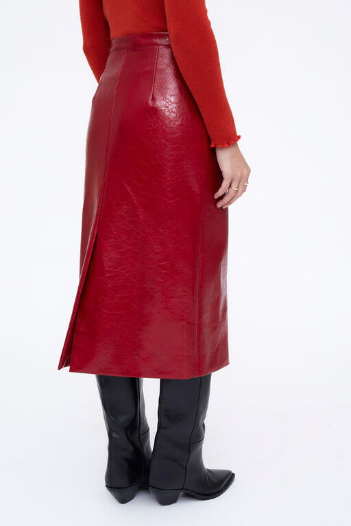 GONNA MIDI ROSSA WILD PONY