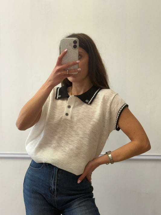 T-SHIRT POLO CON RICAMO