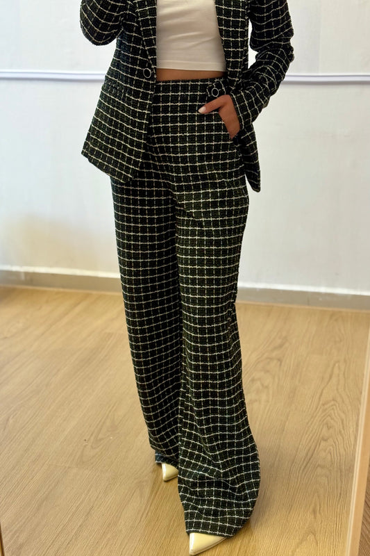 PANTALONE JACQUARD VERDE