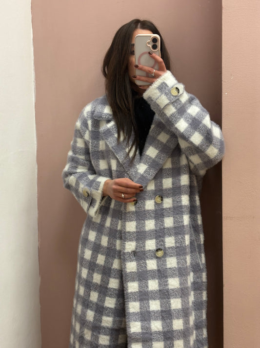 CAPPOTTO SCACCHI LILLA