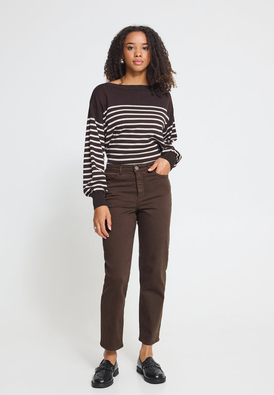 JEANS RAVEN MARRONE ICHI