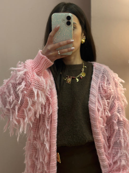 CARDIGAN ROSA BARBIE