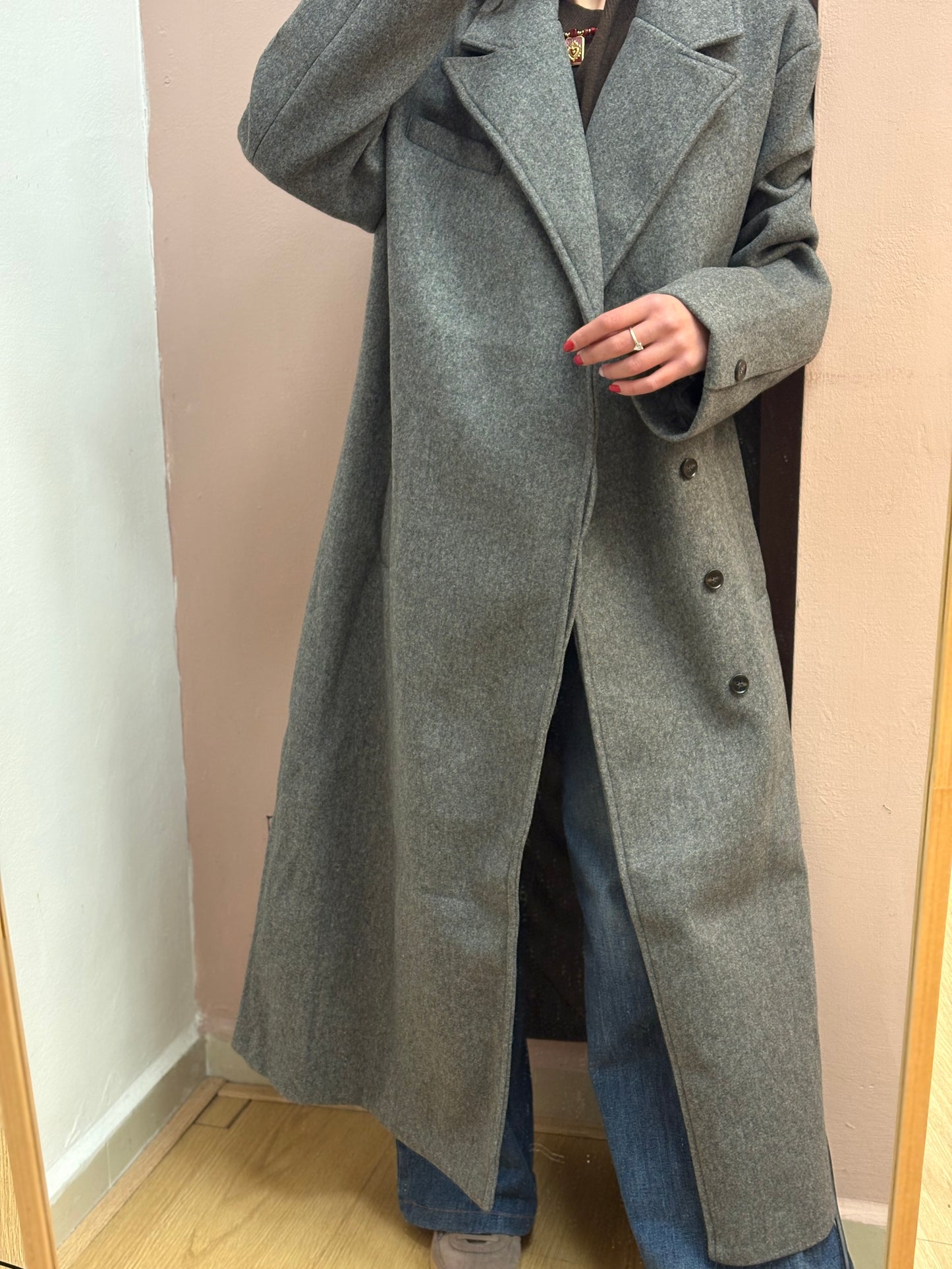 CAPPOTTO OVER GRIGIO