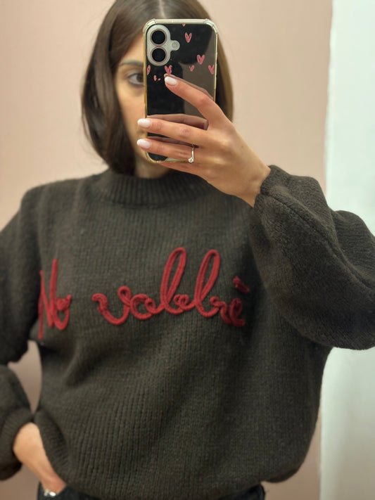 MAGLIONCINO NO VABBÈ MARRONE