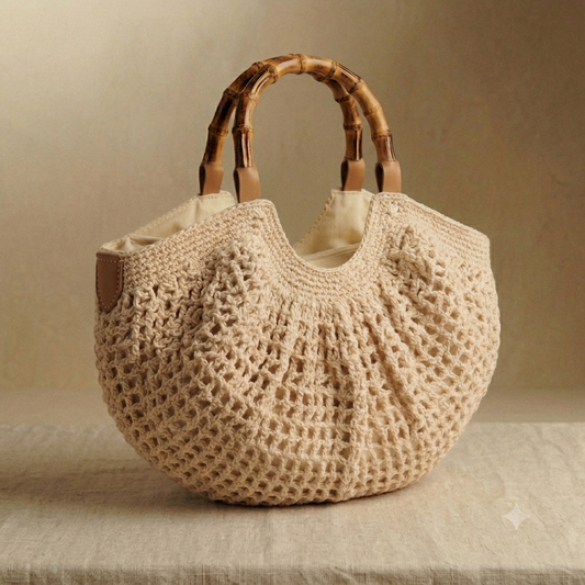 BORSA CROCHET PANNA