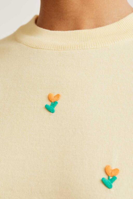 MAGLIA TULIPANI GIALLA