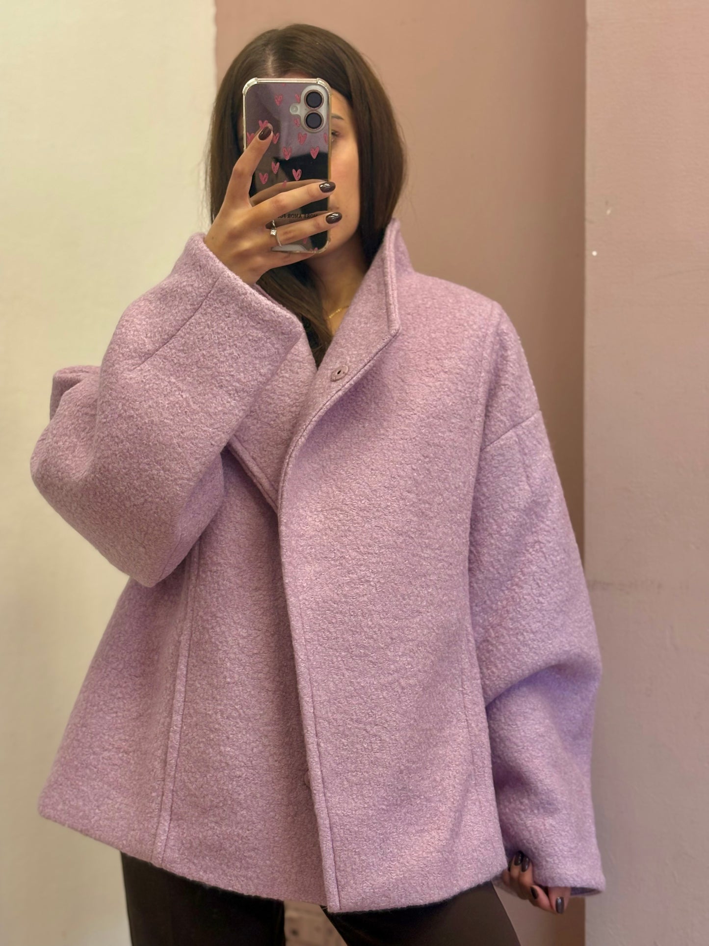 CABAN DOPPIOPETTO ROSA