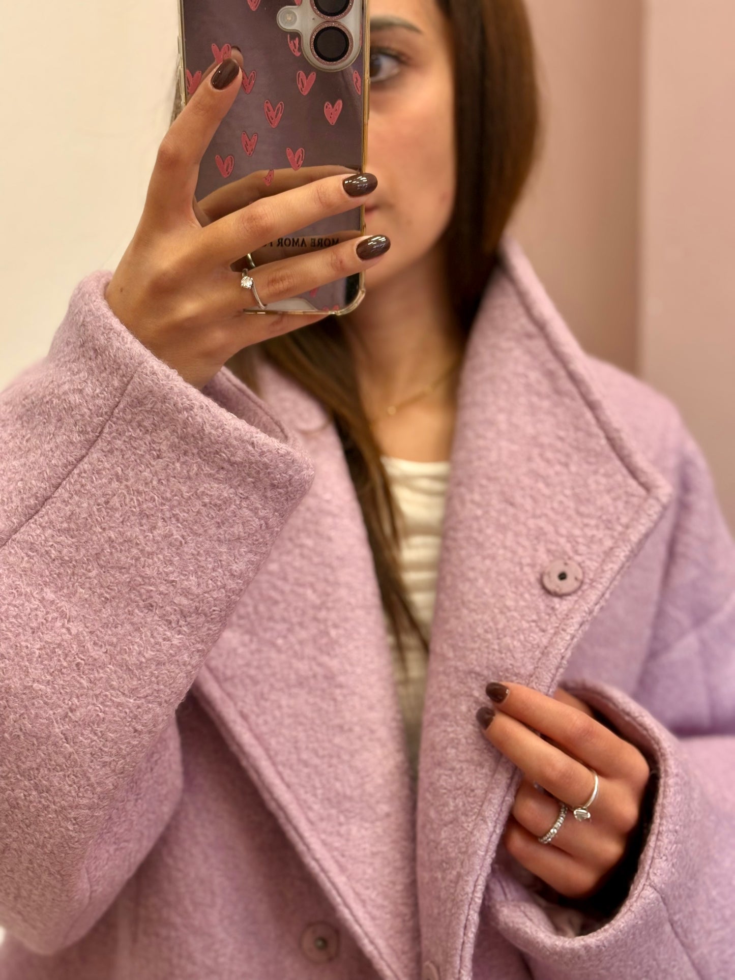 CABAN DOPPIOPETTO ROSA