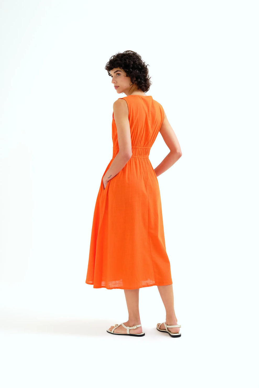 ABITO MIDI ARANCIONE COMPANIA FANTASTICA