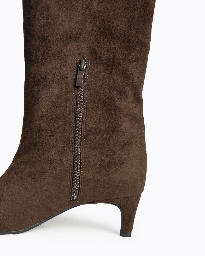 STIVALE CAMOSCIO CIOCCOLATO CORINA