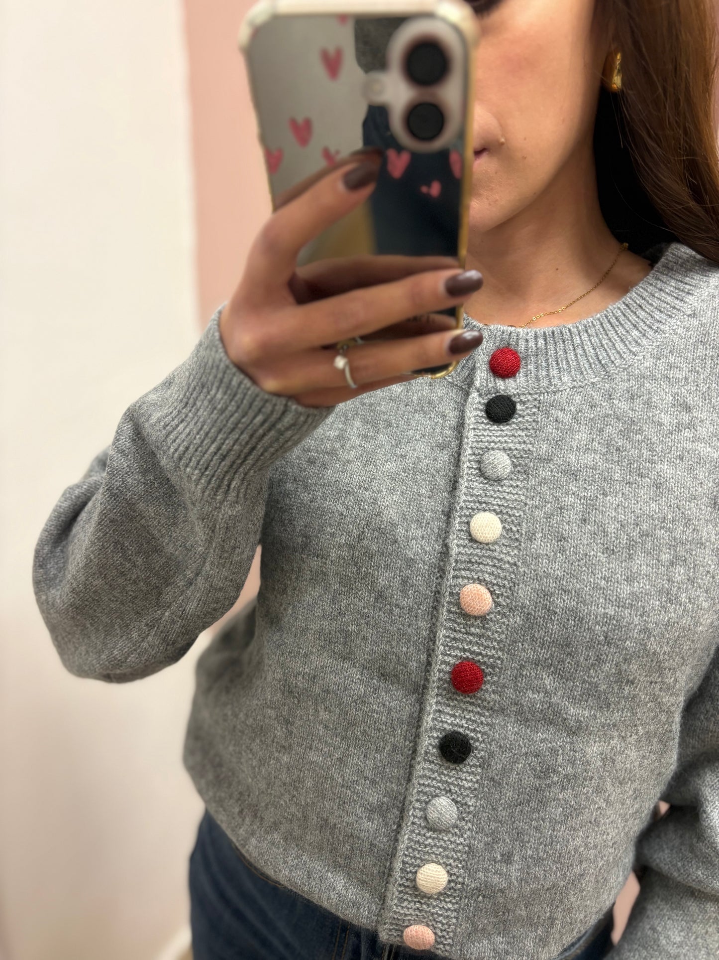 CARDIGAN MARY GRIGIO