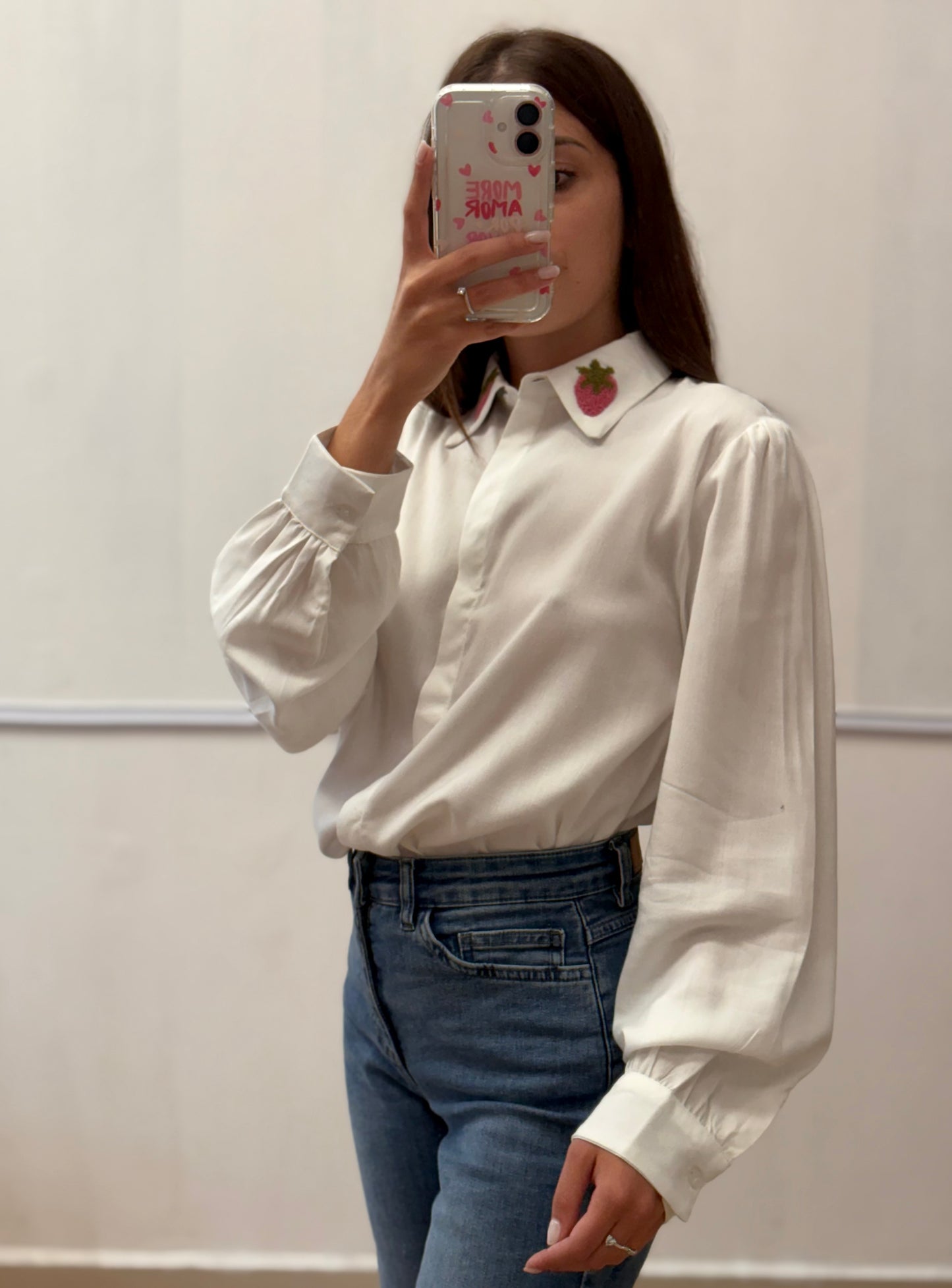 CAMICIA COLLETTO FRAGOLA