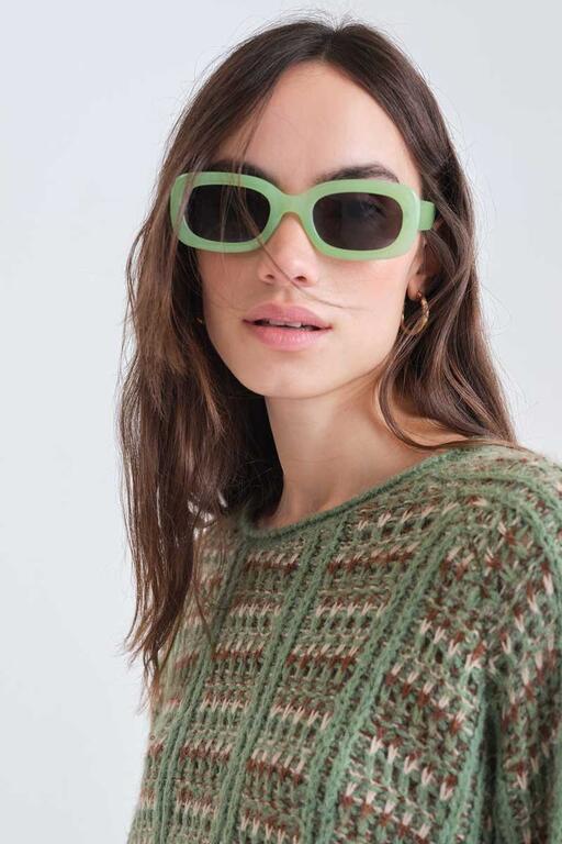 MAGLIONE TRAPUNTATO VERDE