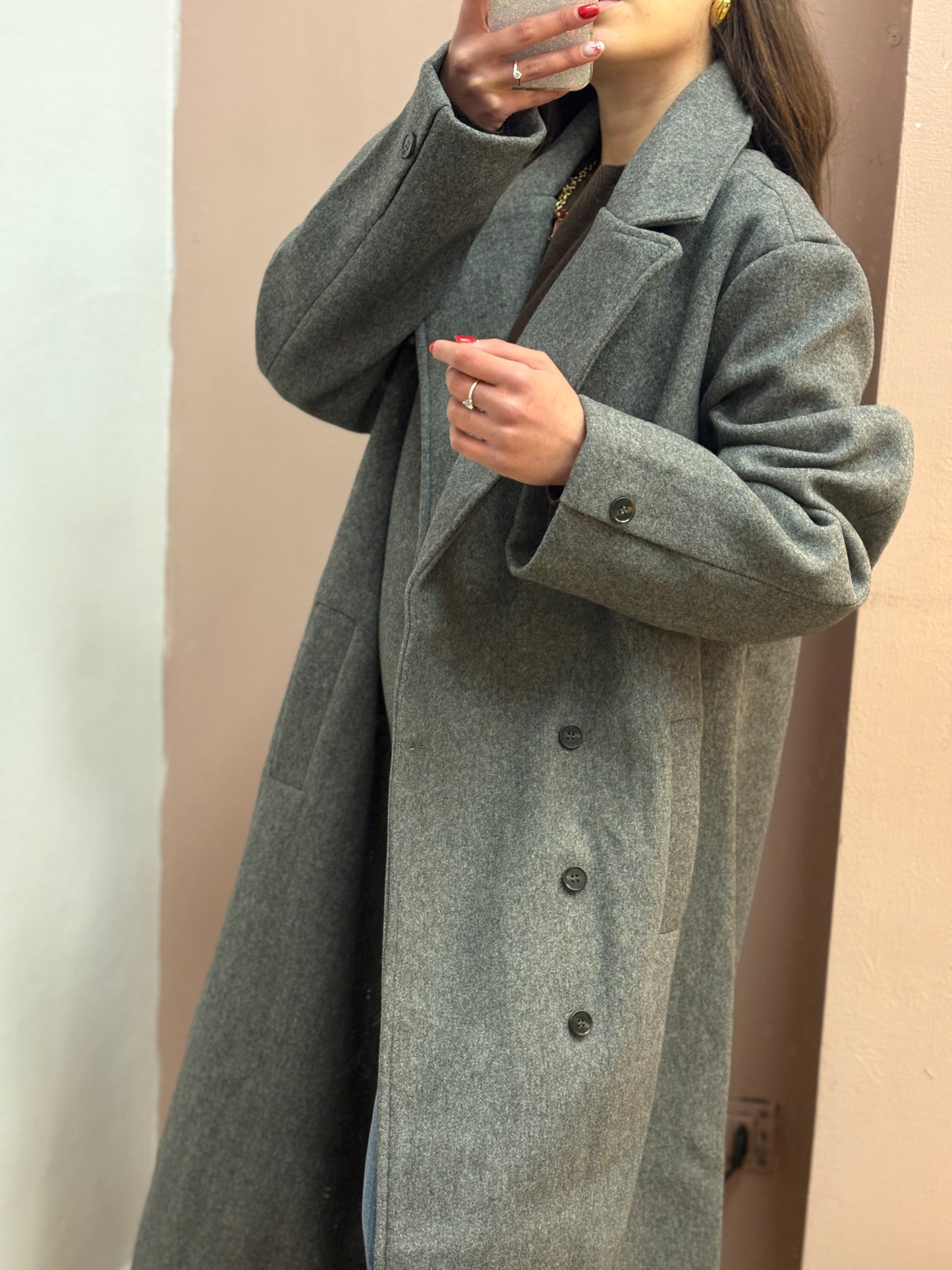 CAPPOTTO OVER GRIGIO