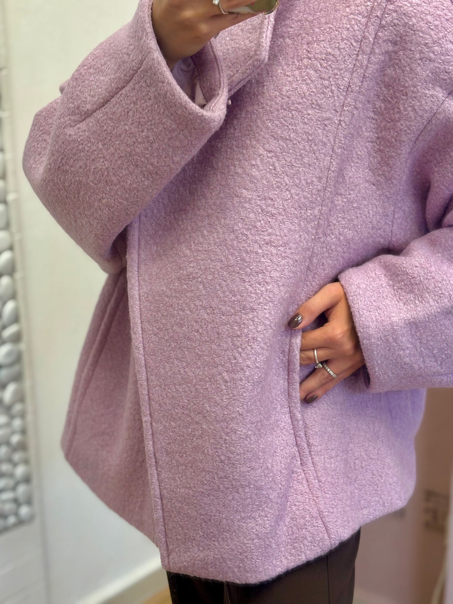 CABAN DOPPIOPETTO ROSA