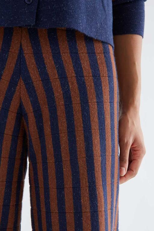 PANTALONE A RIGHE BLU E MARRONE COMPANIA FANTASTICA