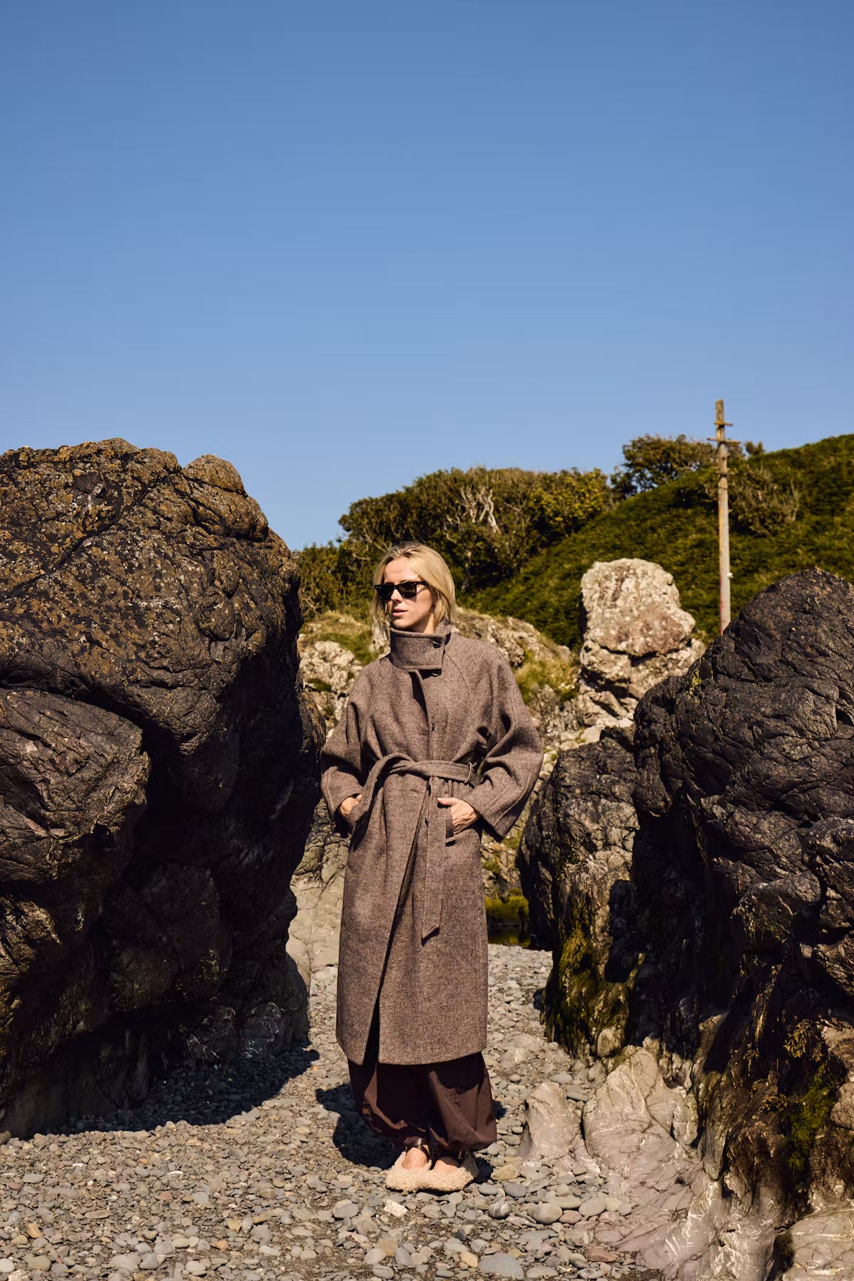 CAPPOTTO MELANGE CIOCCOLATO