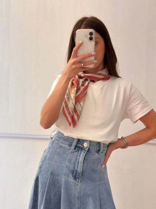 GONNA IN DENIM MIDI