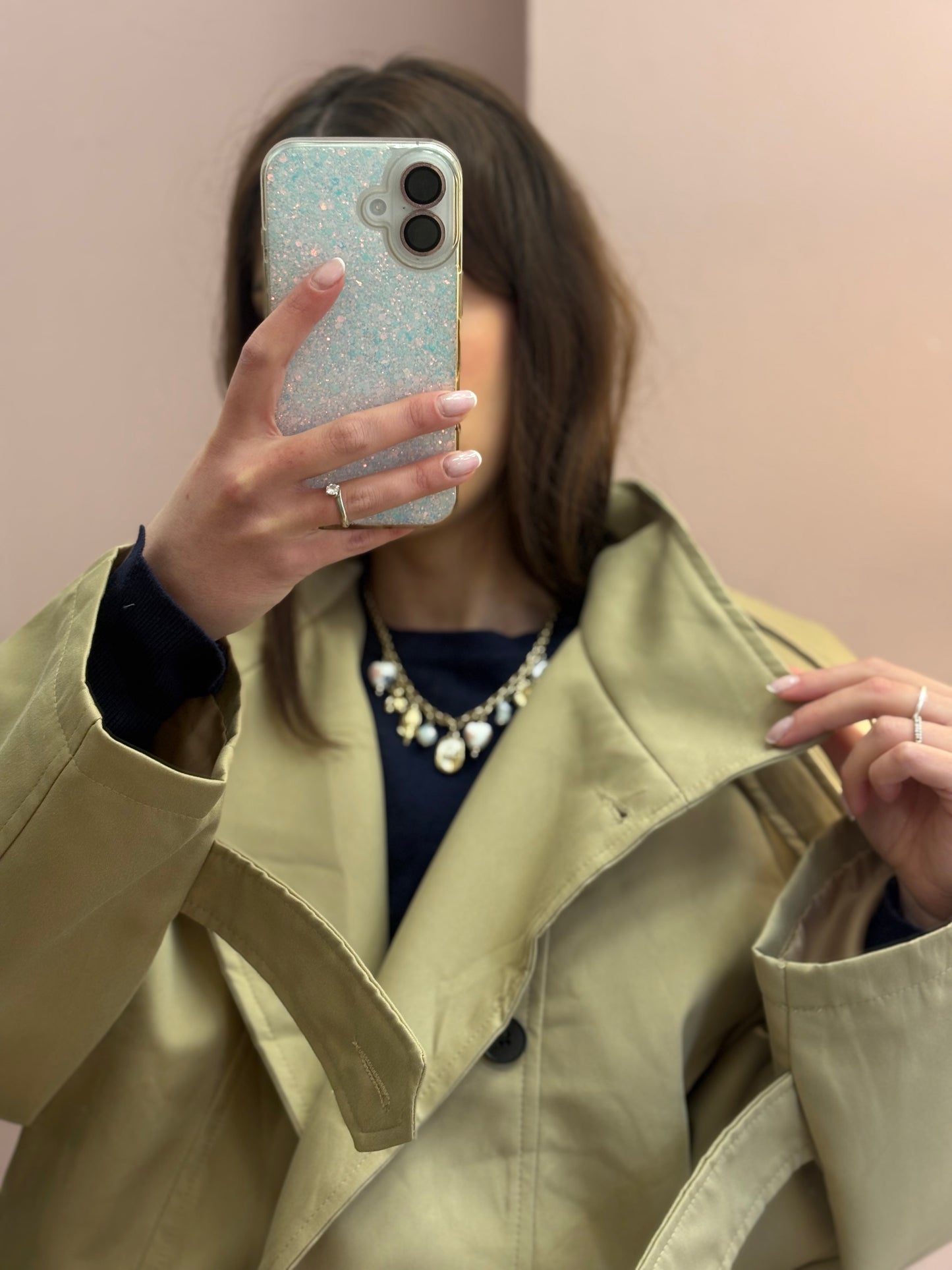 IMPERMEABILE BEIGE DOPPIOPETTO