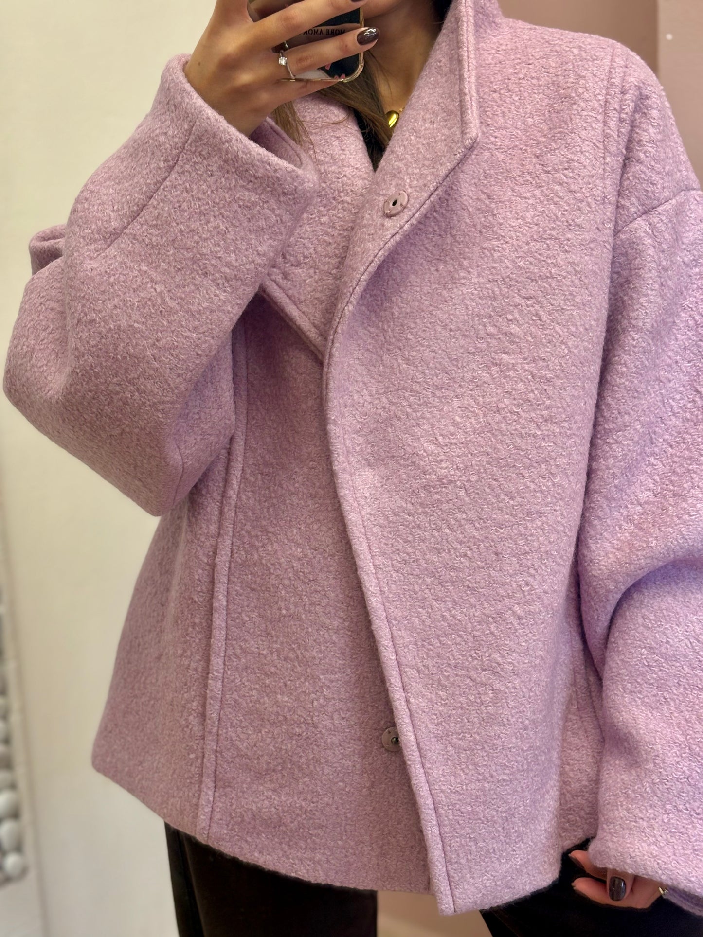 CABAN DOPPIOPETTO ROSA