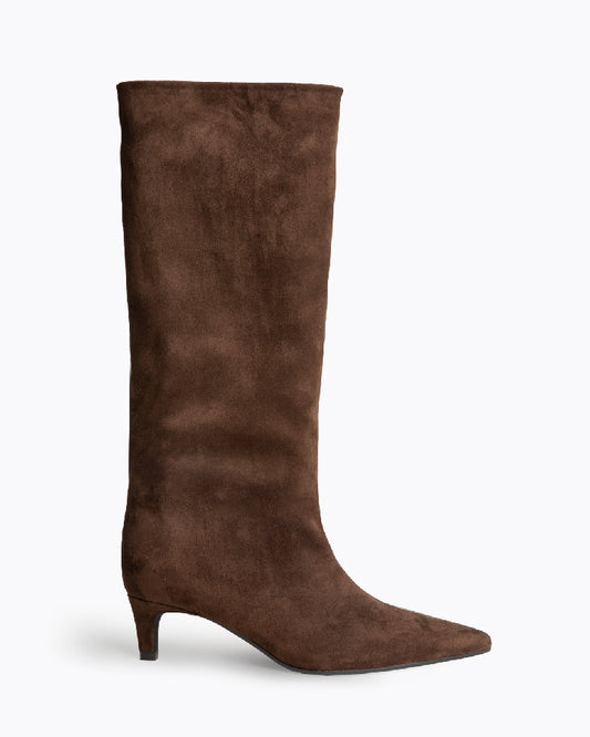 STIVALE CAMOSCIO CIOCCOLATO CORINA