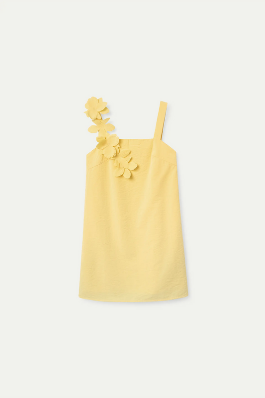 ABITO GIALLO CON FIORI WILD PONY