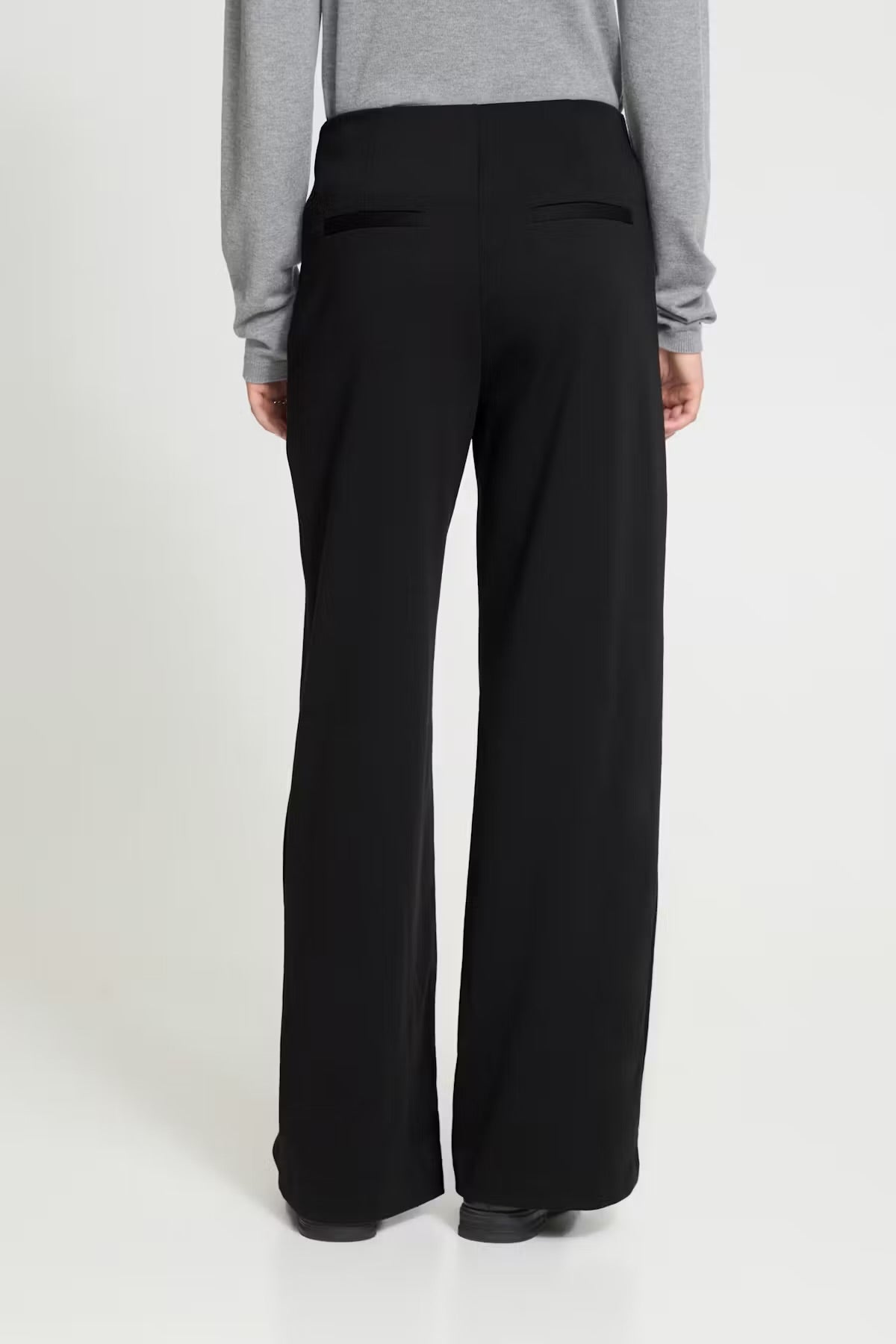 PANTALONE LARGO NERO ICHI