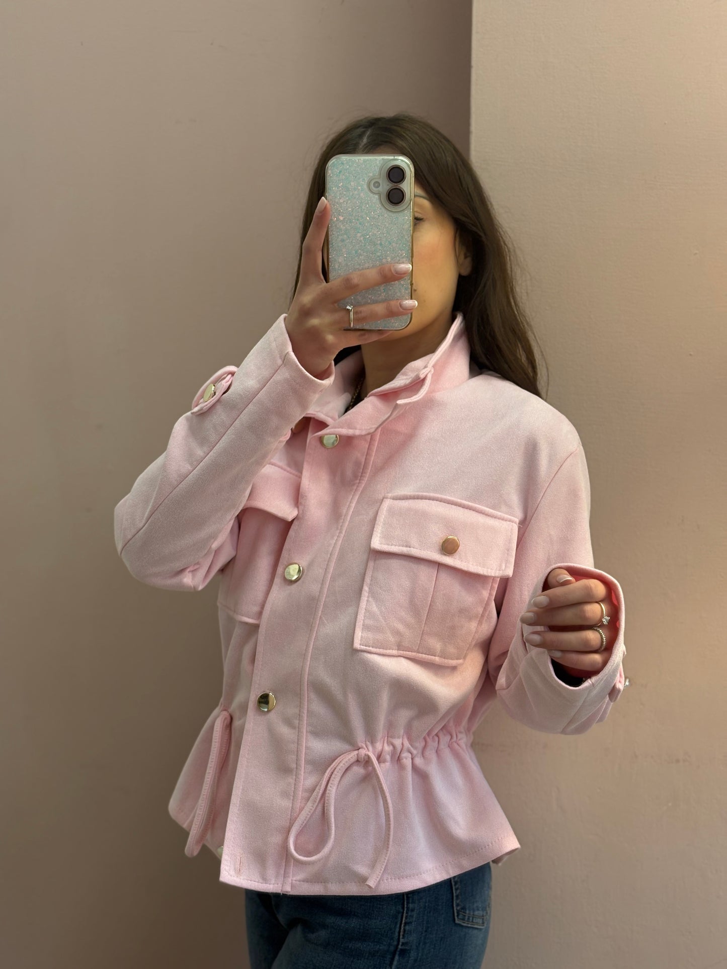 GIUBBINO CAMOSCIO ROSA