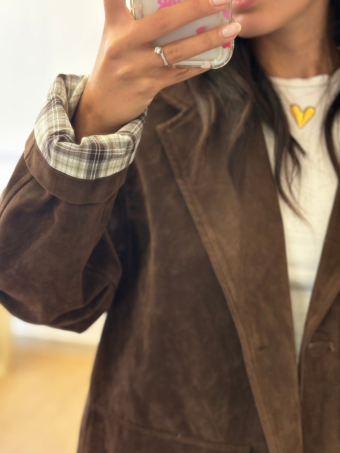 BLAZER CAMOSCIO MARRONE