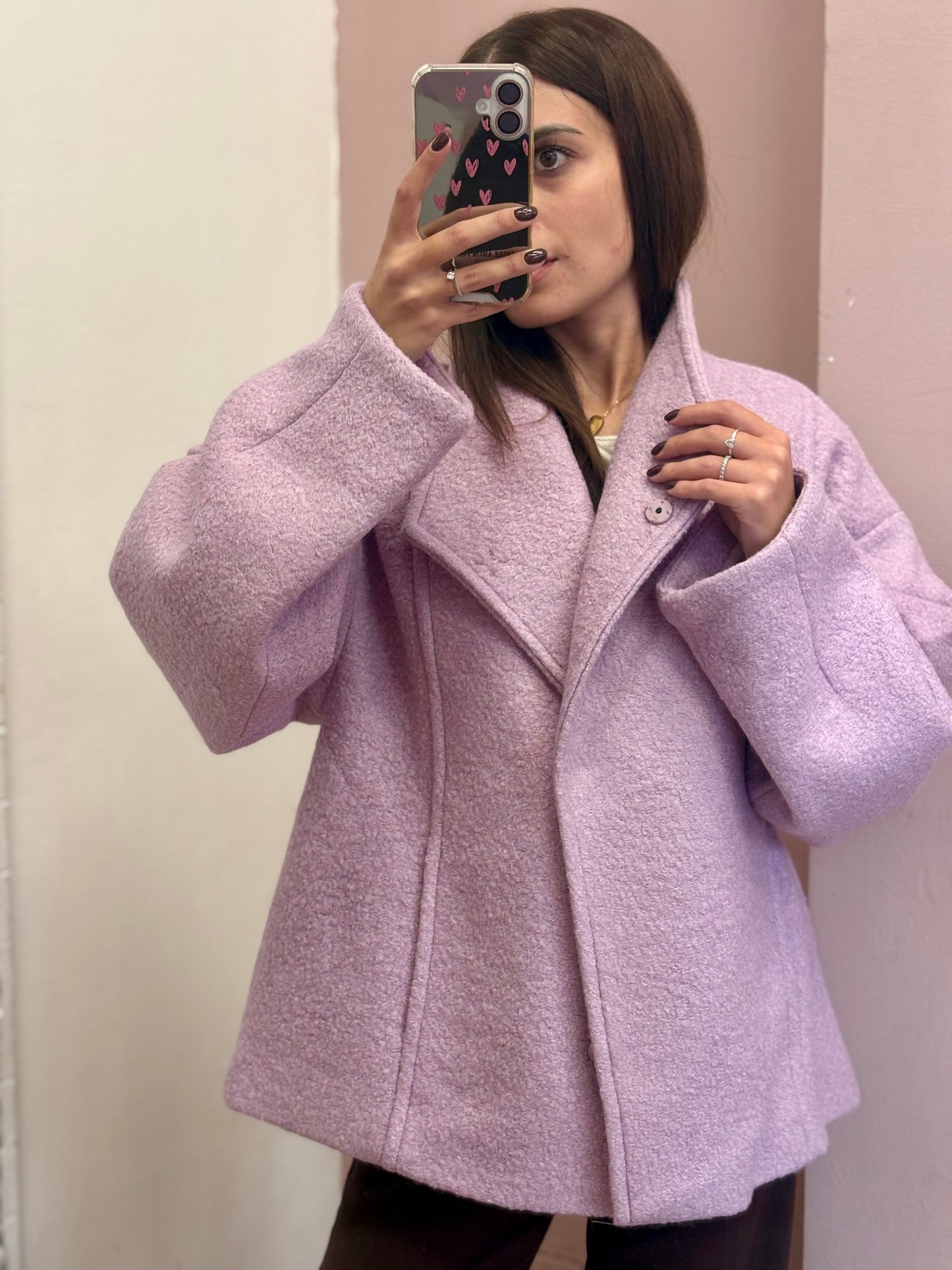 CABAN DOPPIOPETTO ROSA