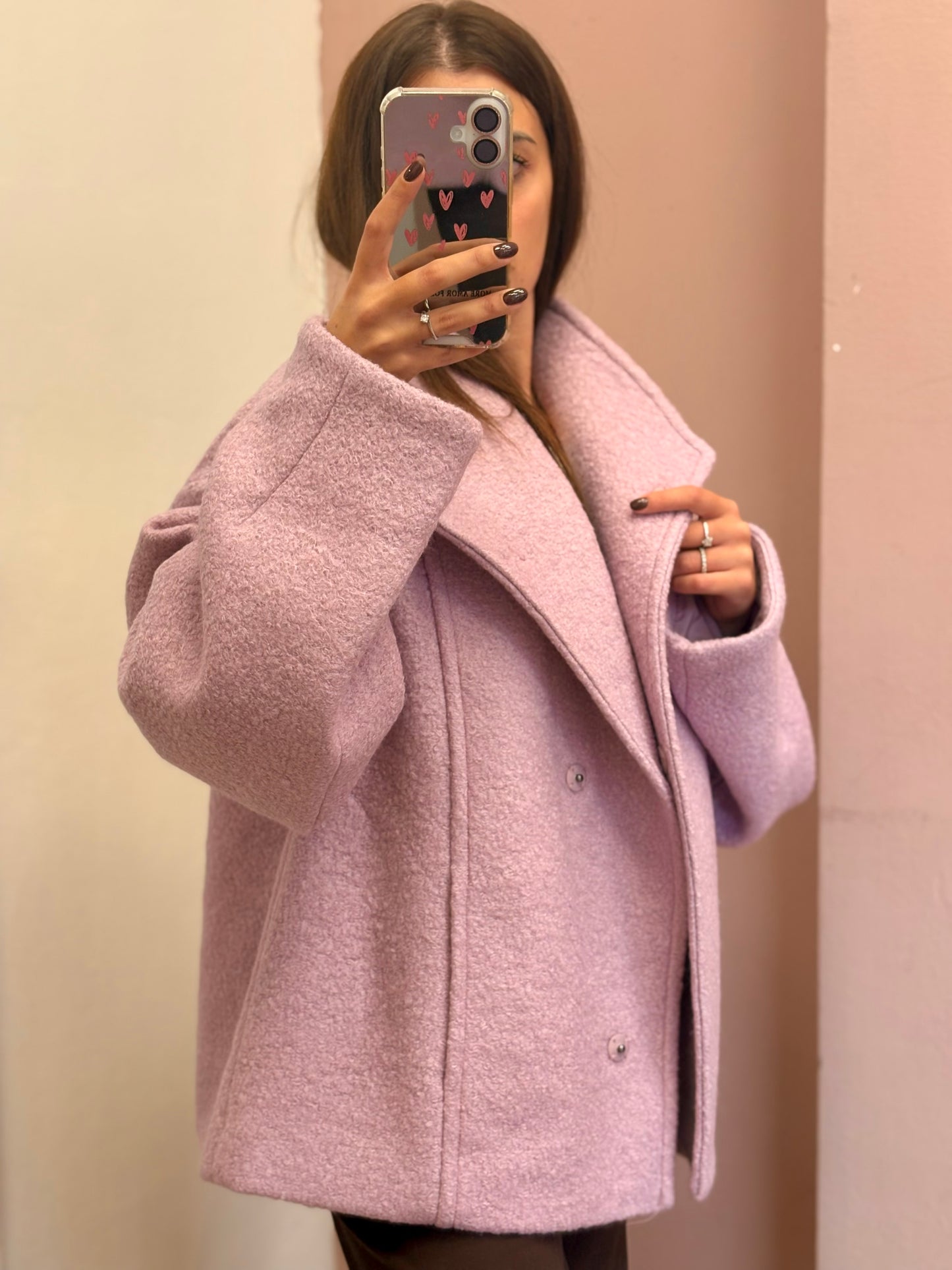 CABAN DOPPIOPETTO ROSA