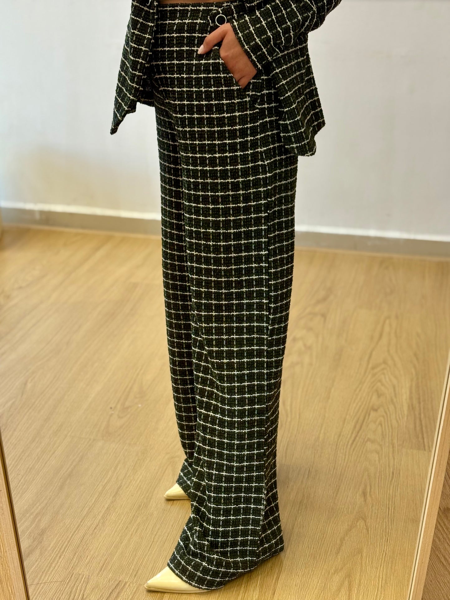 PANTALONE JACQUARD VERDE