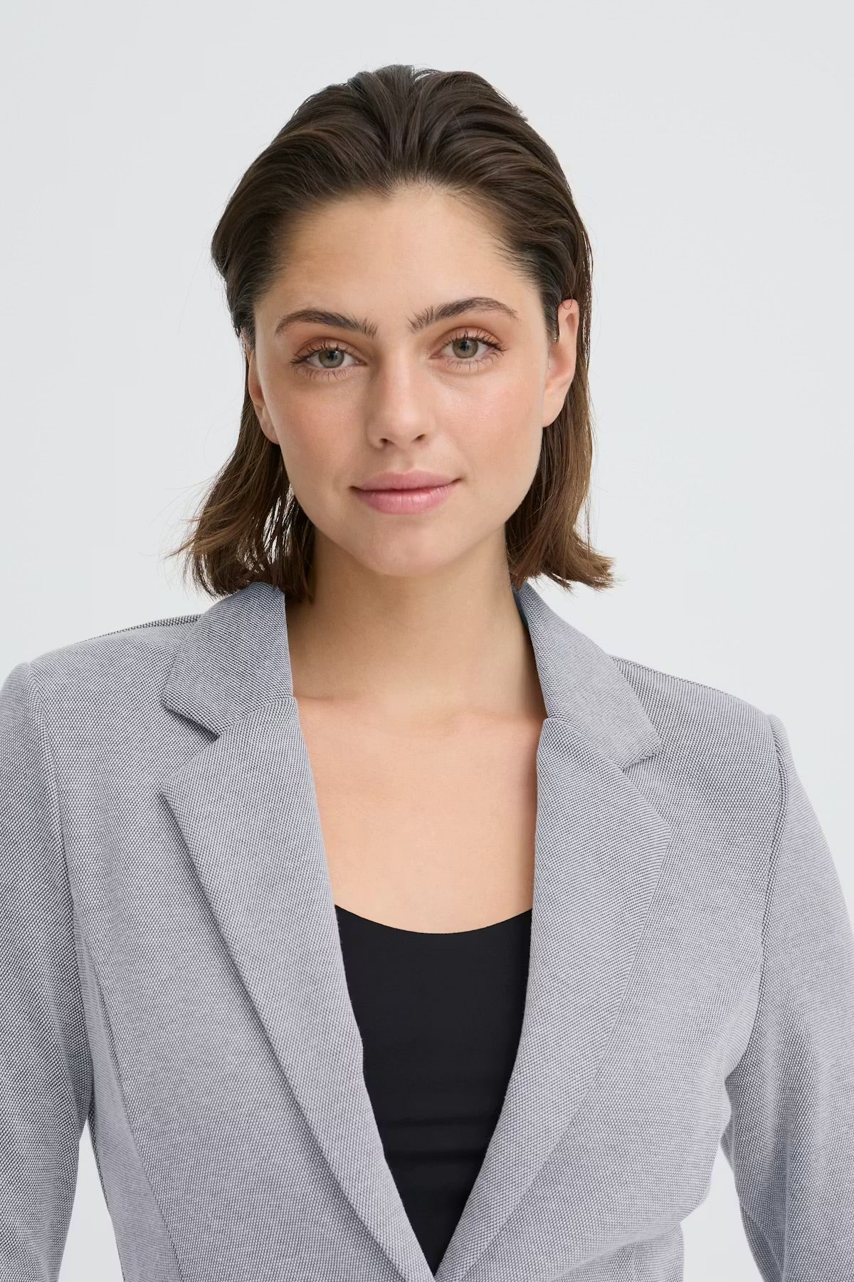 BLAZER PIQUÈ ICHI AZZURRO