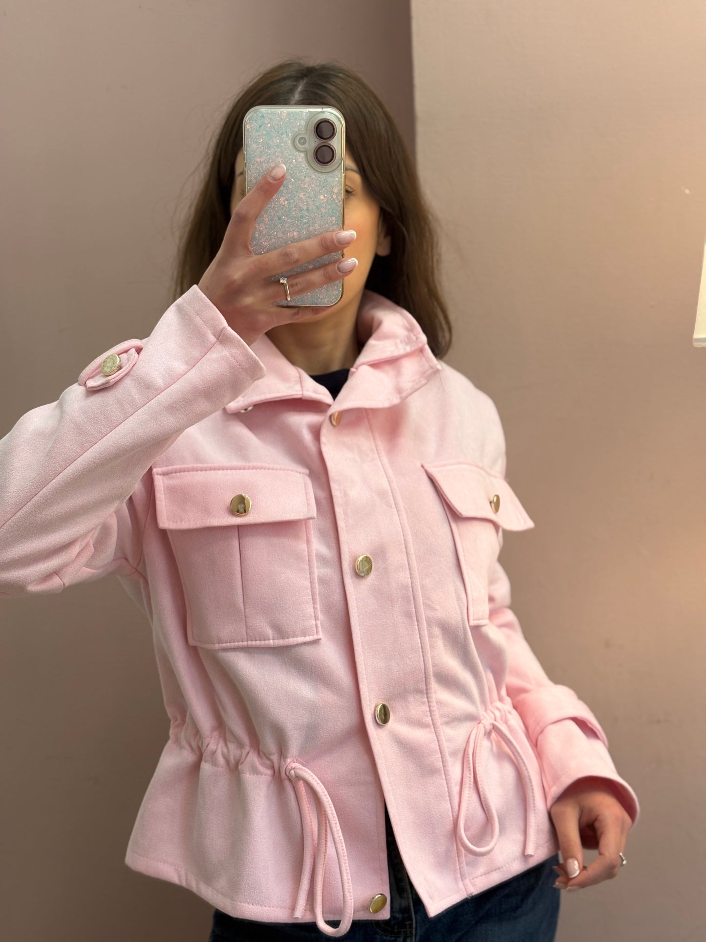 GIUBBINO CAMOSCIO ROSA