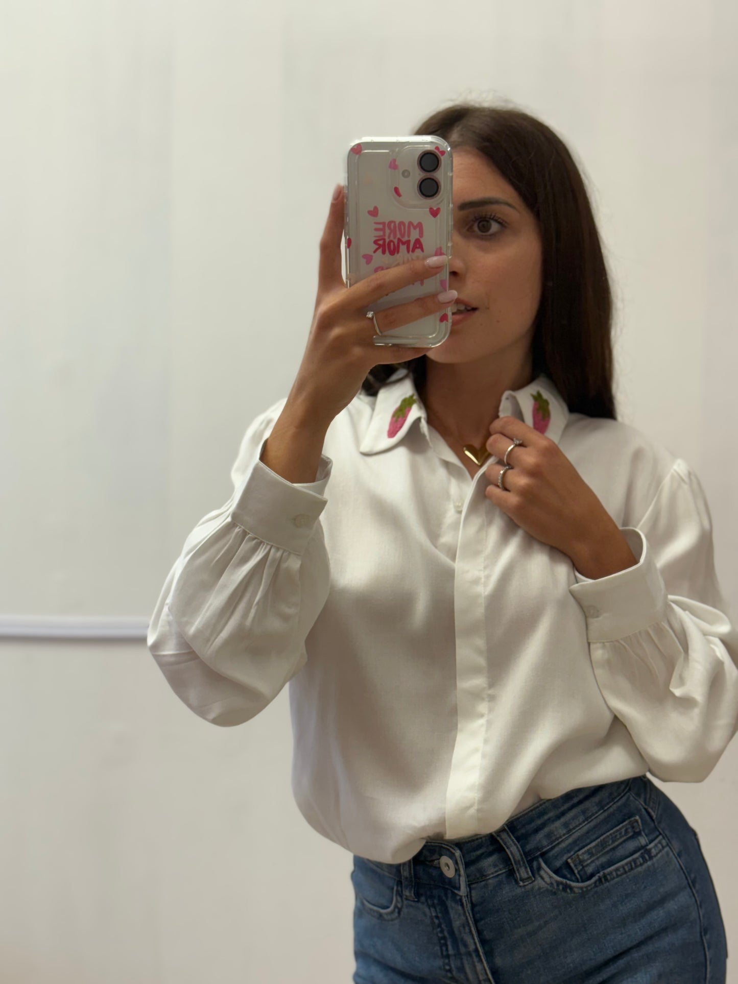 CAMICIA COLLETTO FRAGOLA