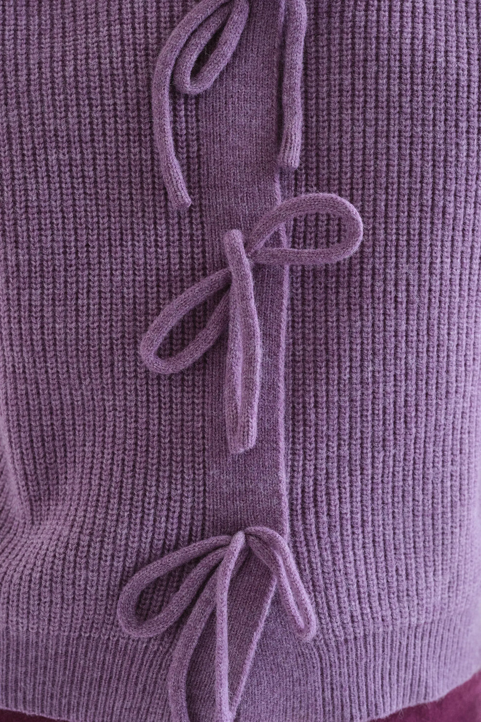 MAGLIONE FIOCCHI VIOLA