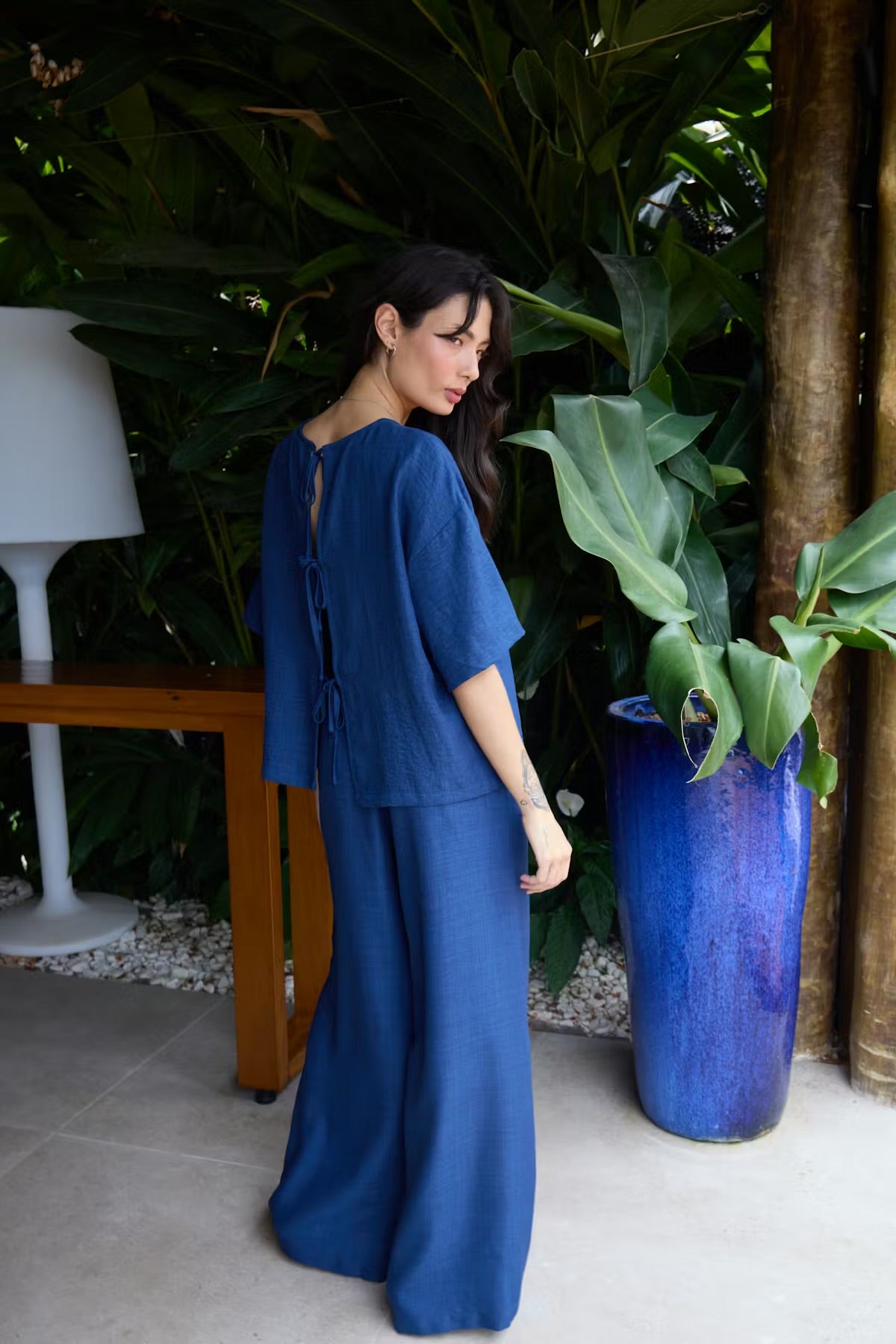 PANTALONE BLU ICHI