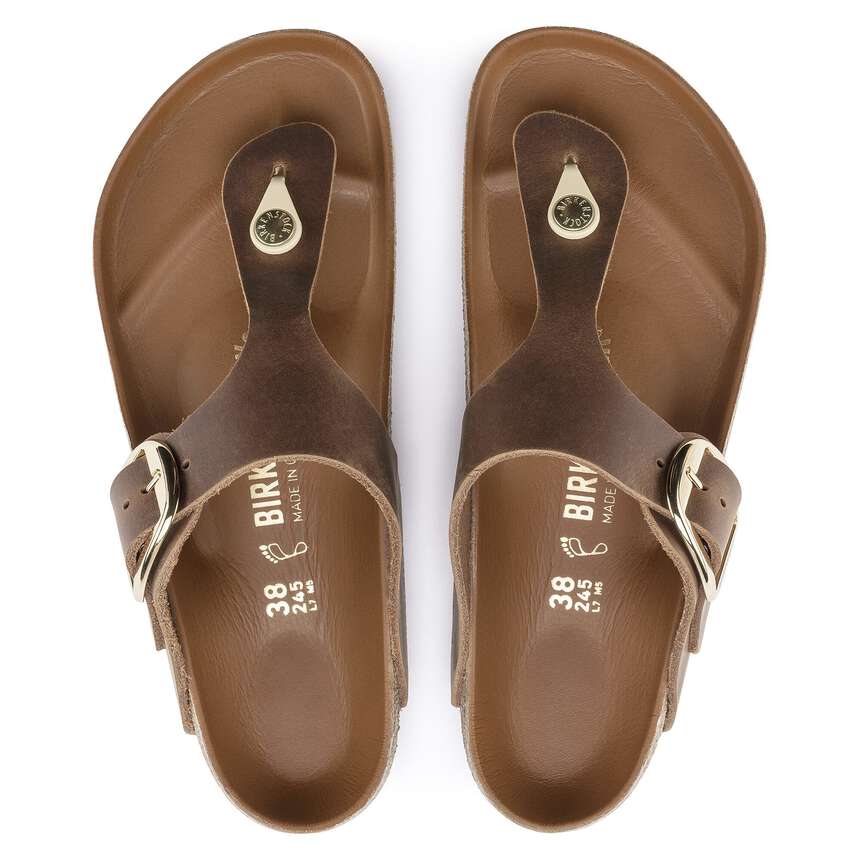 GIZEH BIG BUCKLE COGNAC