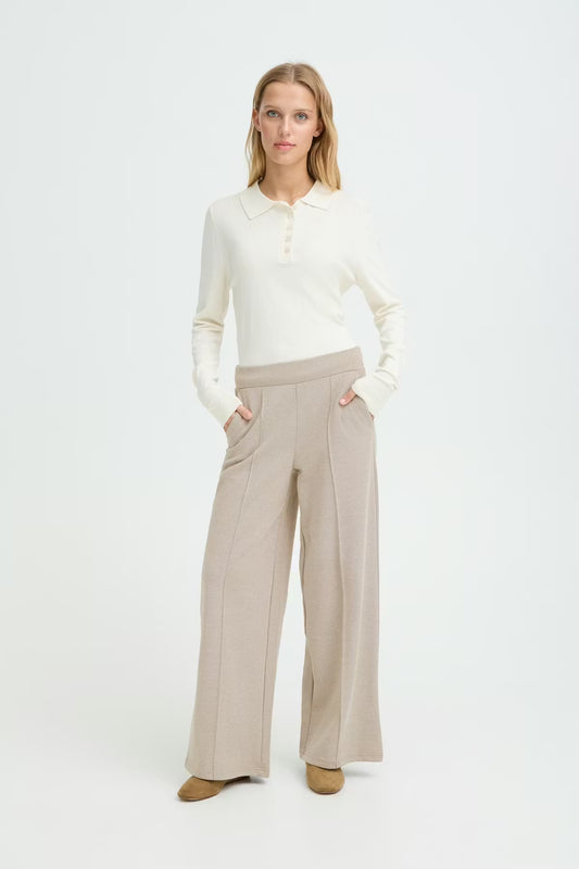 PANTALONE PIQUÈ ICHI PANNA