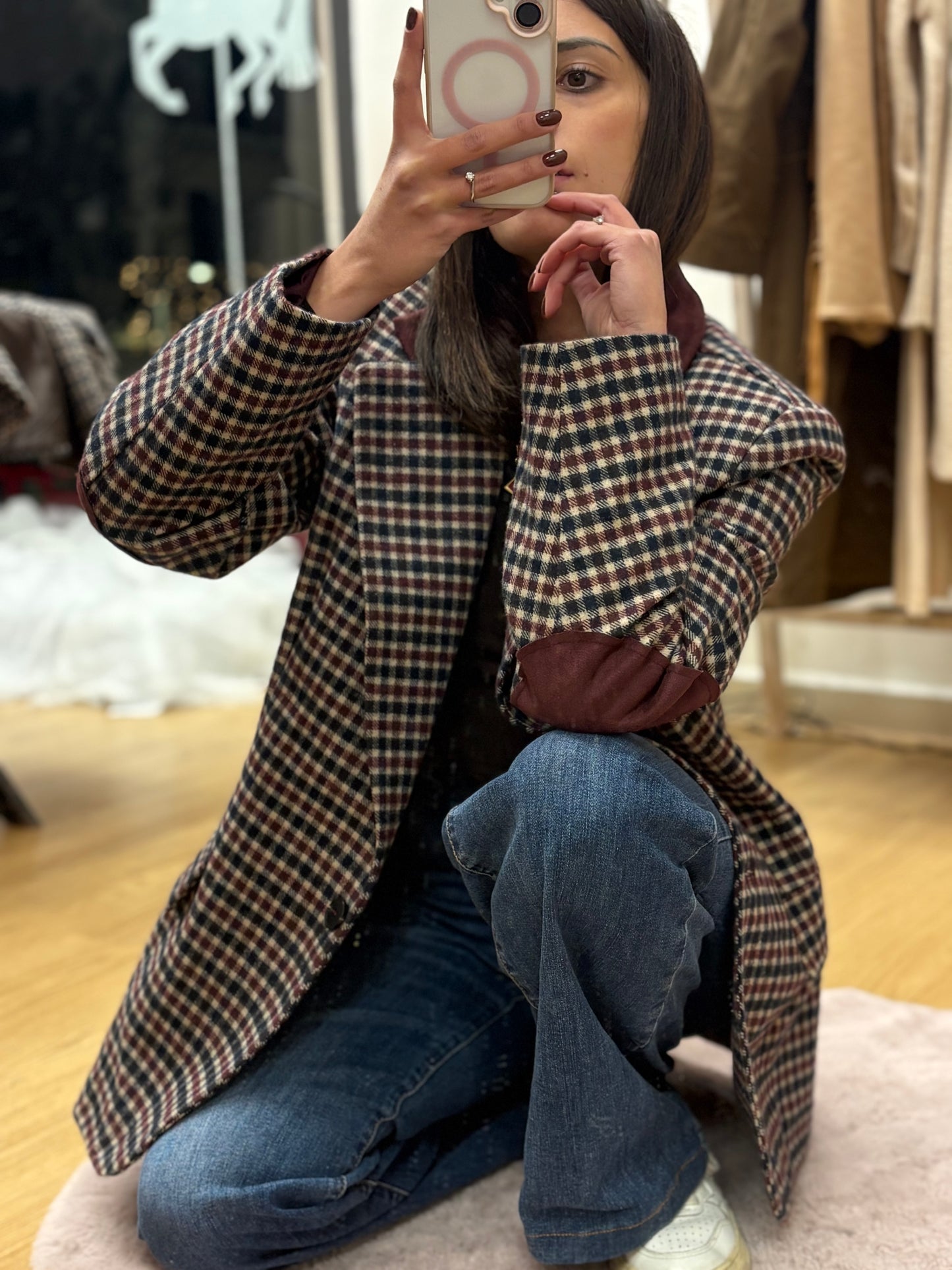 BLAZER SCACCO BURGUNDY