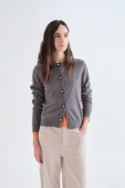 CARDIGAN CON BOTTONI FLOREALI COMPANIA FANTASTICA