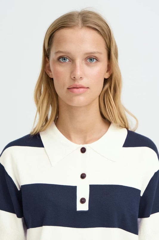 T-SHIRT POLO A RIGHE