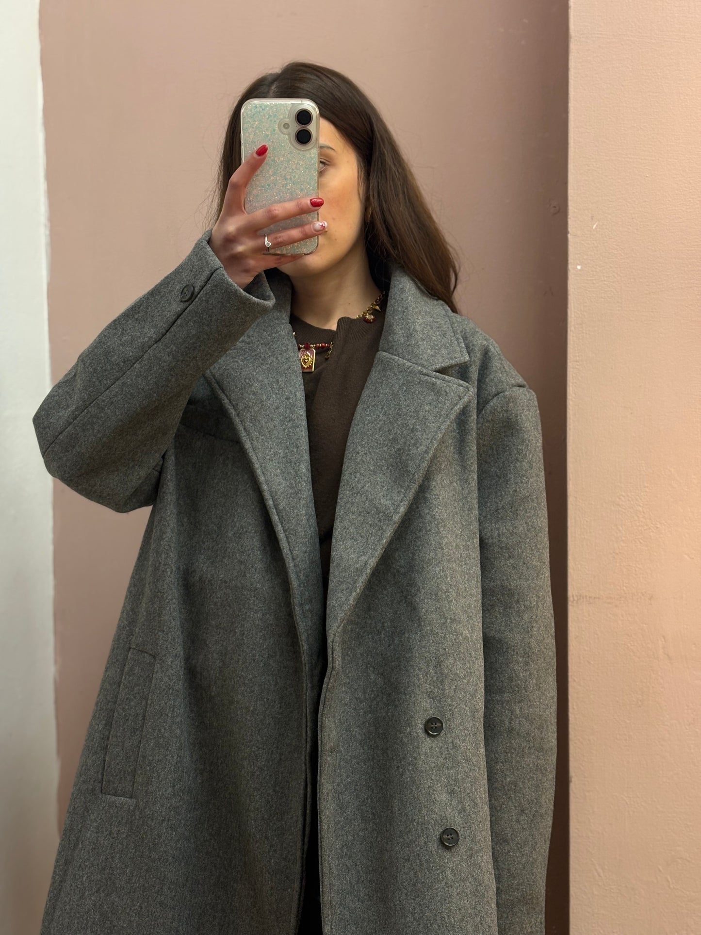 CAPPOTTO OVER GRIGIO