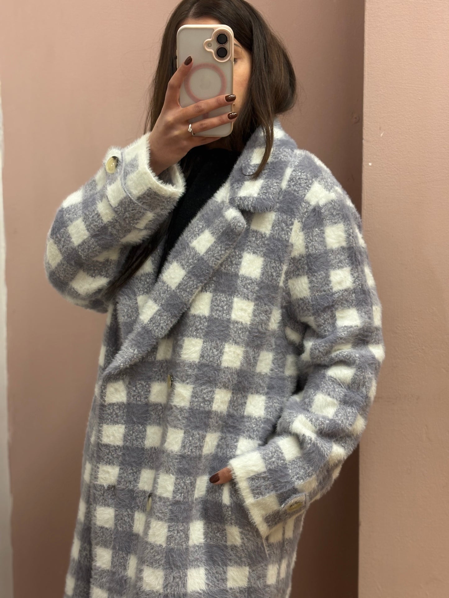 CAPPOTTO SCACCHI LILLA