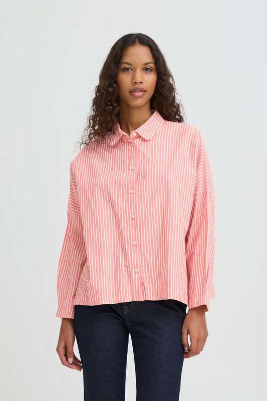 CAMICIA OVER ICHI ROSA
