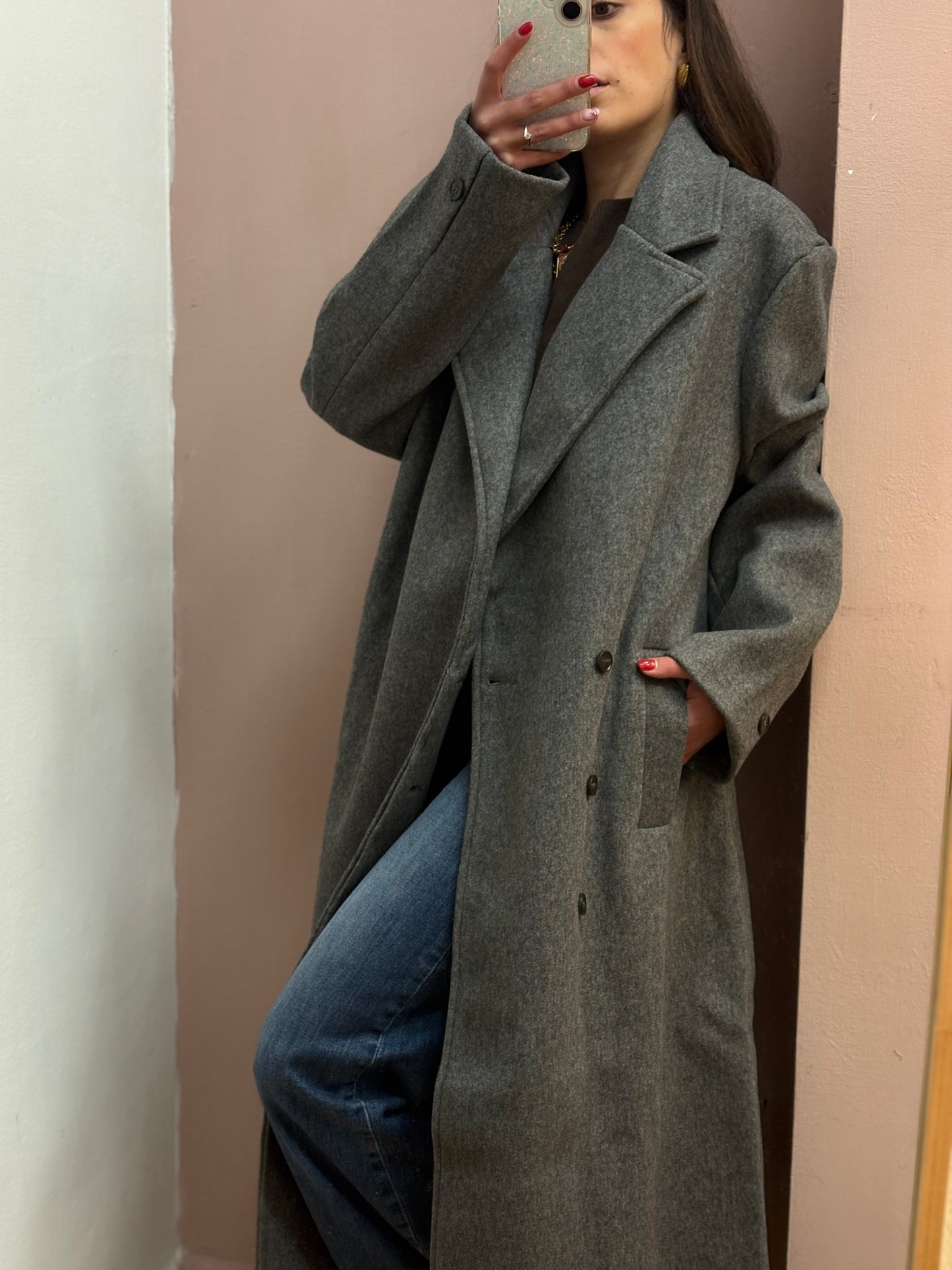 CAPPOTTO OVER GRIGIO