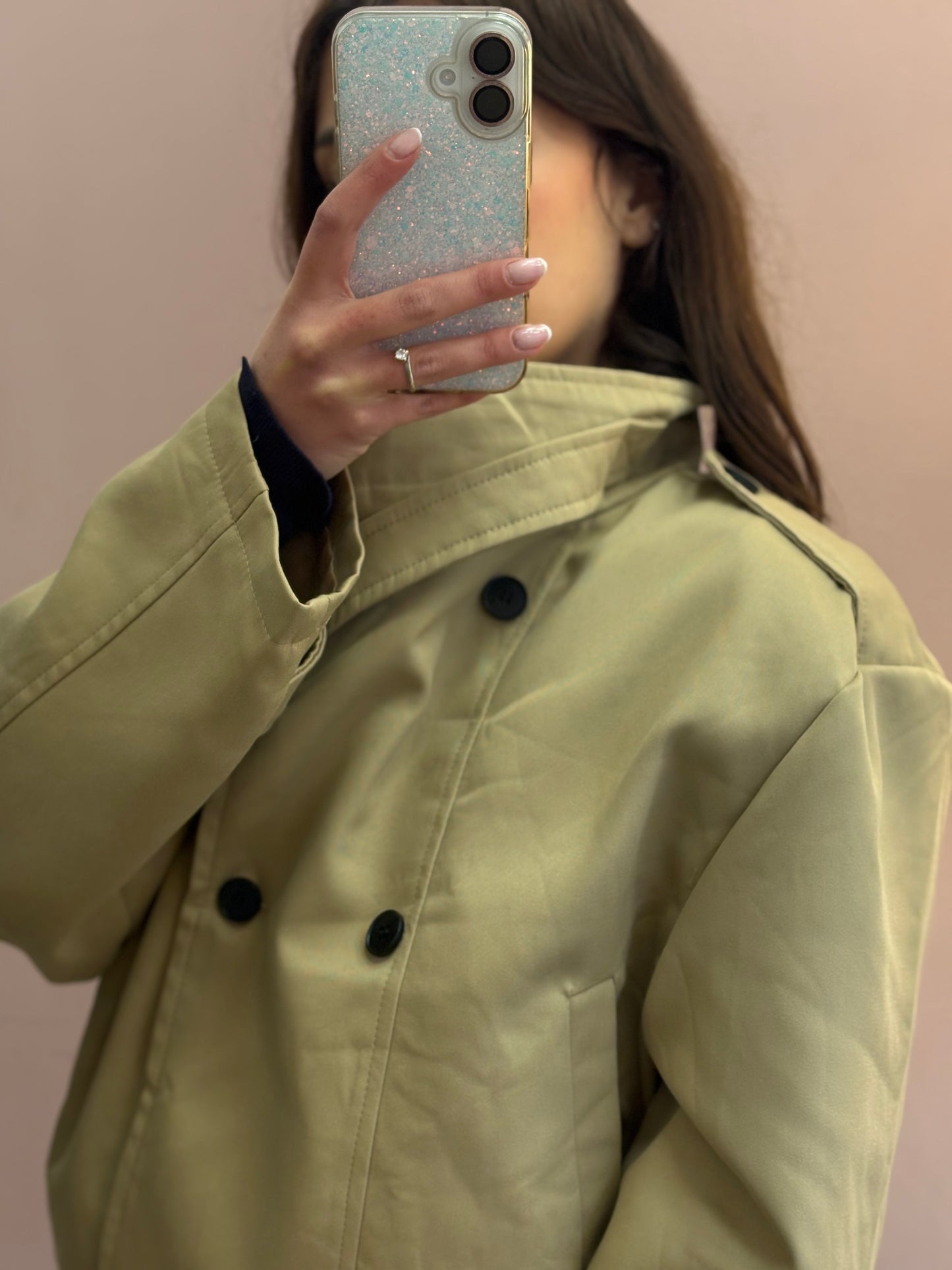 IMPERMEABILE BEIGE DOPPIOPETTO