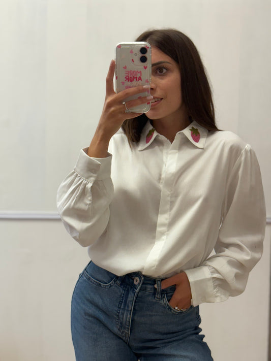 CAMICIA COLLETTO FRAGOLA